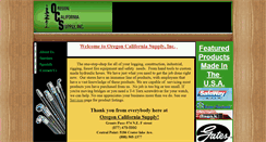 Desktop Screenshot of oregoncaliforniasupply.com