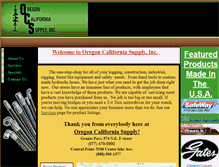 Tablet Screenshot of oregoncaliforniasupply.com